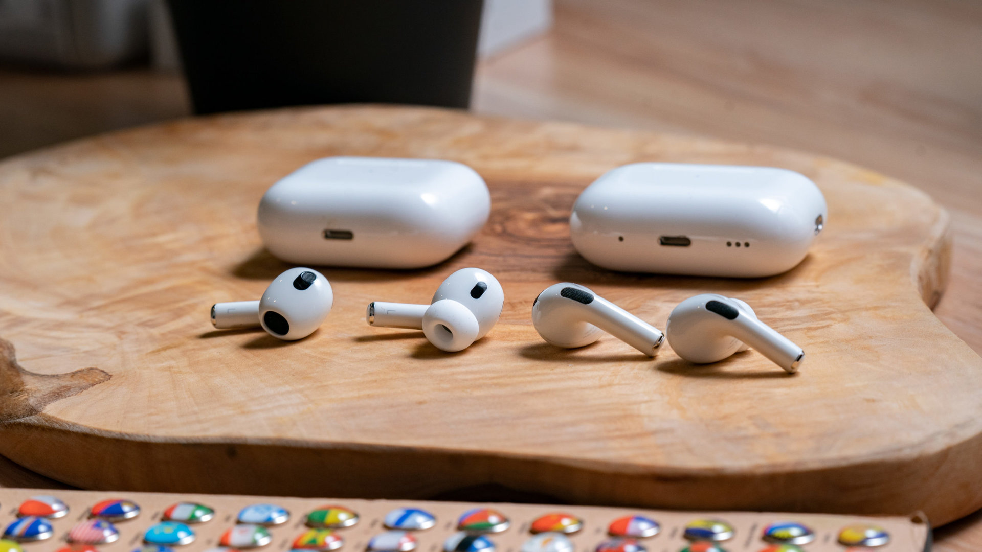 Apple Airpods Pro 2nd generation vs Apple Airpods 3rd generation case and earbuds comparison