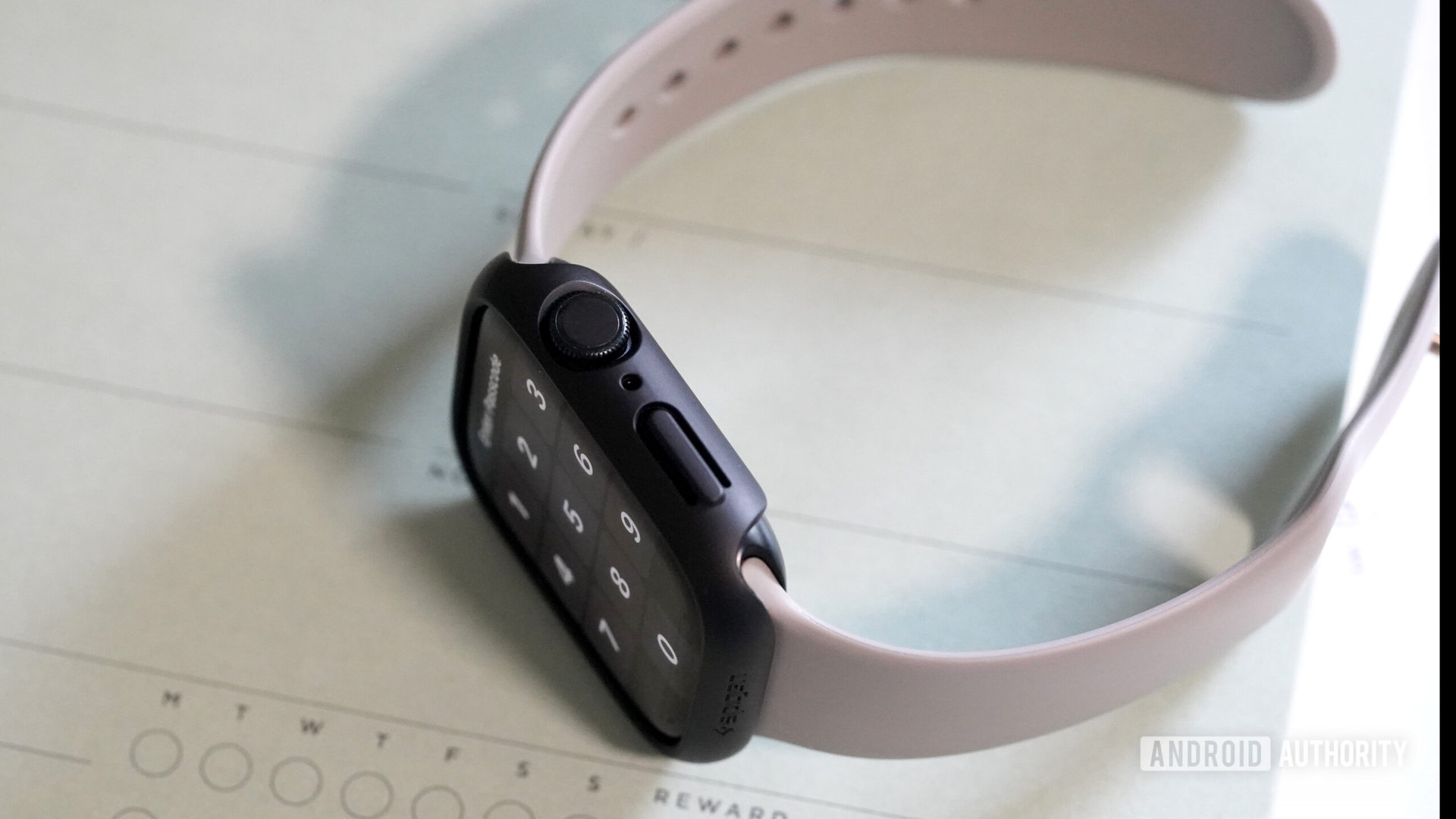 The Spigen Thin Fit features a precise cut out for the Apple Watch Digital Crown.